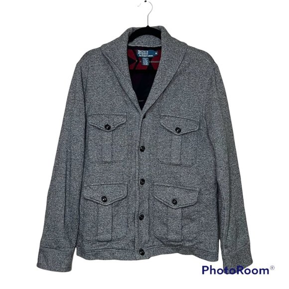 Polo by Ralph Lauren Vintage Multi Pocket Full Button Up Jacket Men's Size M - Picture 1 of 11